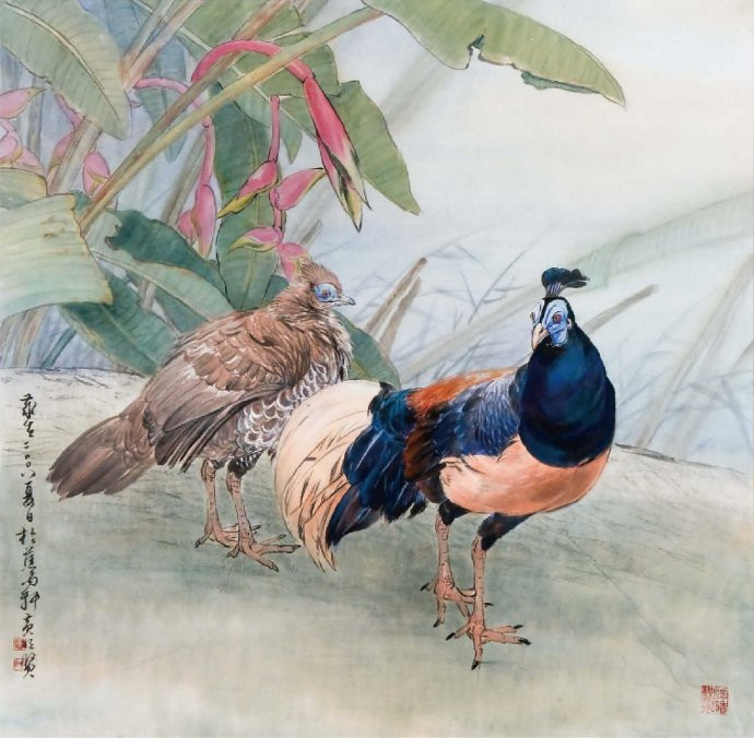 花鸟世界梦亦香│台湾国画大师黄明贤作品。 - │Icê Blüe│ - ∑xtent°∧rt，2011