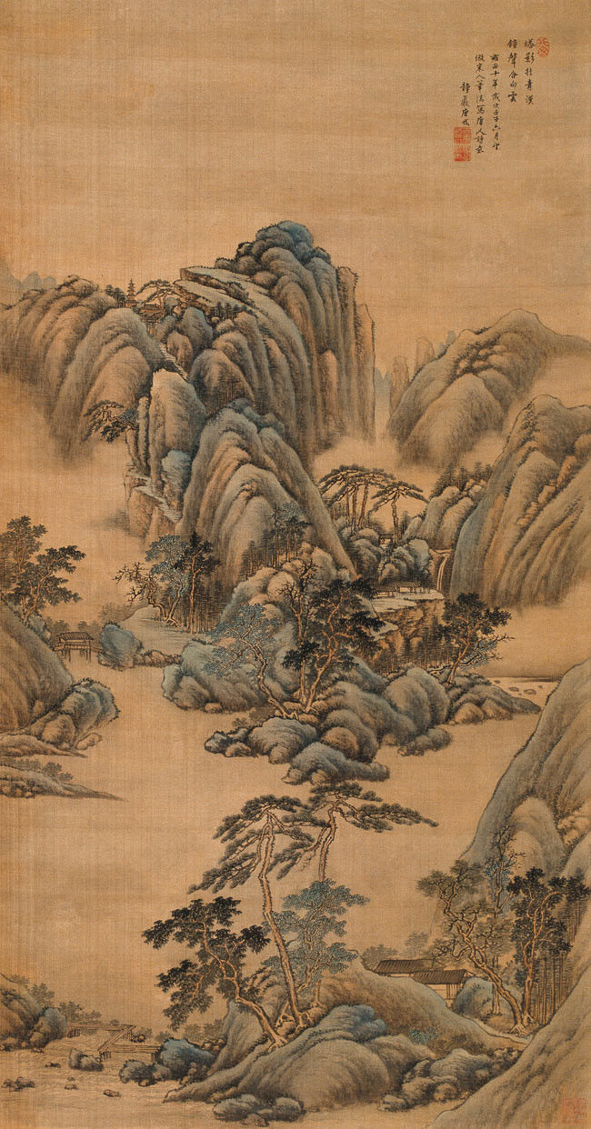 唐岱（清）山水作品欣赏 - wangchangzhengb - wangchangzhengb的博客