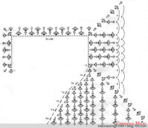 俄网的钩针基础教程（十）：如何进行插肩钩织 - maomao - 我随心动