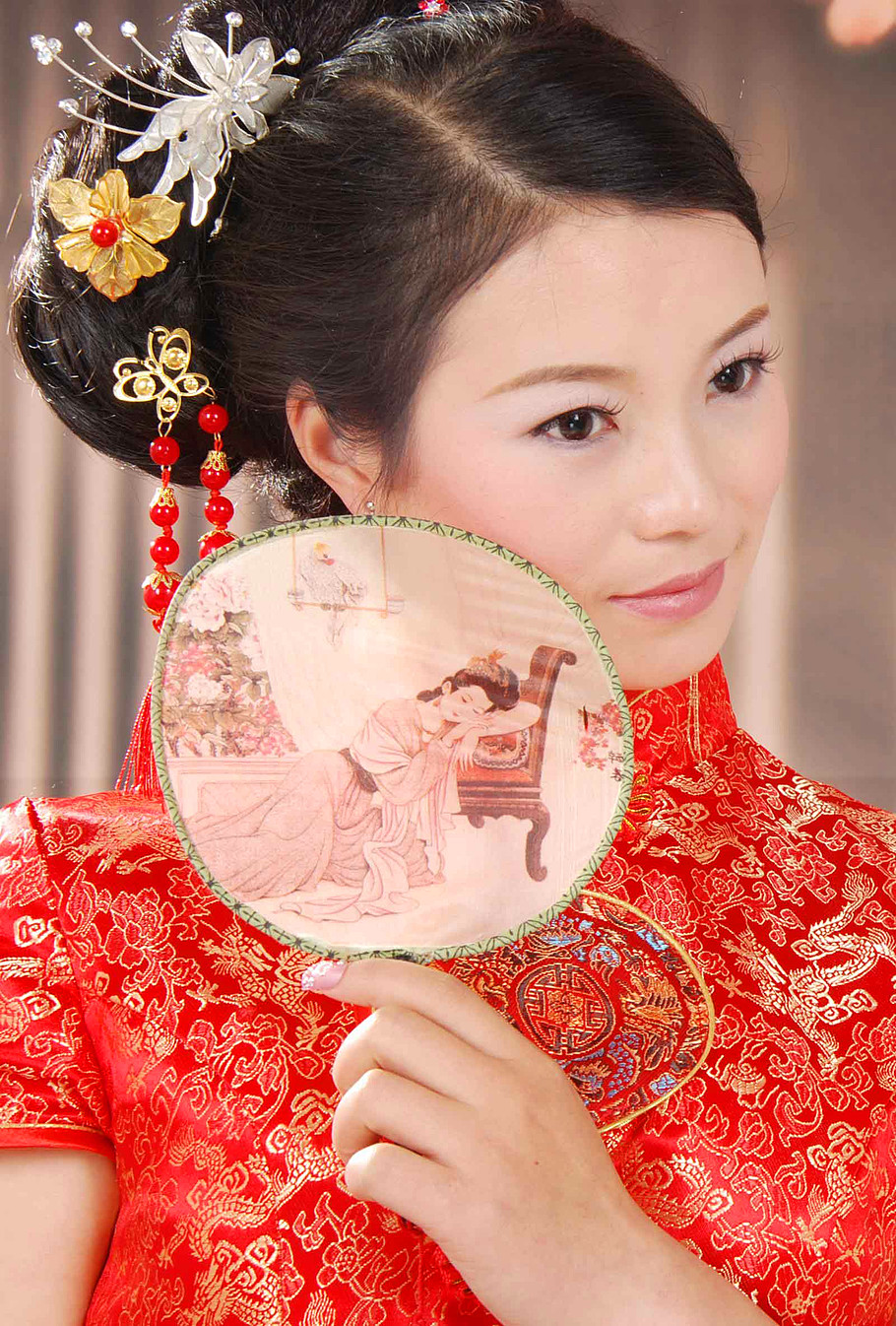 【旗袍美女 】美丽新娘 - 秋叶 - 