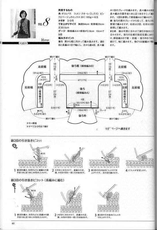 かぎ針あみ 美しいパイナップル模様のニット nv70173  2013 - 沫羽 - 沫羽编织后花园