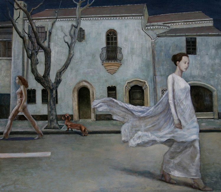 陈漫天的美女油画作品。 - │Icê Blüe│ - ∑xtent°∧rt，
