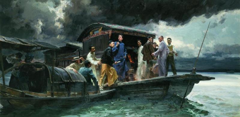 毛泽东的足迹 当代名家油画精品集（青年时期） - 潮河边人 - 潮河边人博客