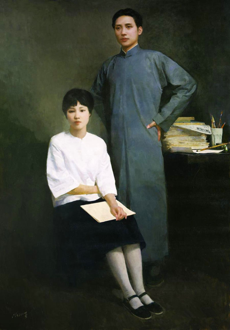 毛泽东的足迹 当代名家油画精品集（青年时期） - 潮河边人 - 潮河边人博客