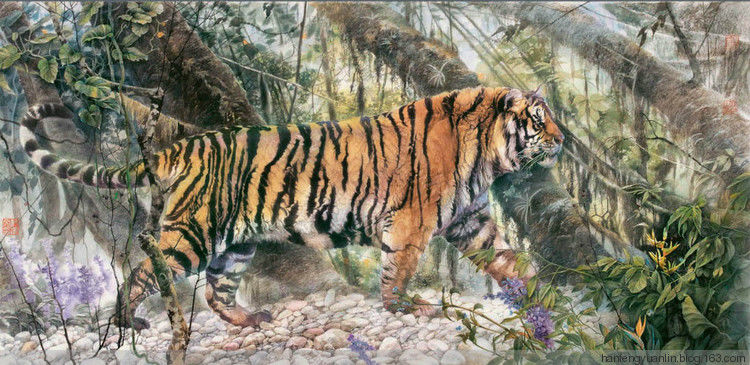 纪淑文、邱皓 、邱月母女工笔作品(1) - 山野村夫 - 山野村夫