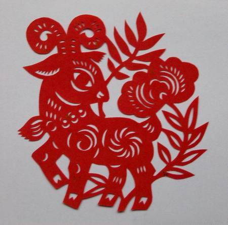 【潇洒艺术-276】请您欣赏：羊年剪纸 - 潇洒如风 - 潇洒天地 如意家园