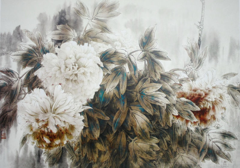 【书画艺术】名家画牡丹精选 - 雁飞墨行 - 雁飞