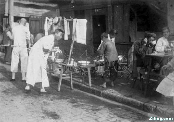 1927 云南昆明的洗脸铺.jpg