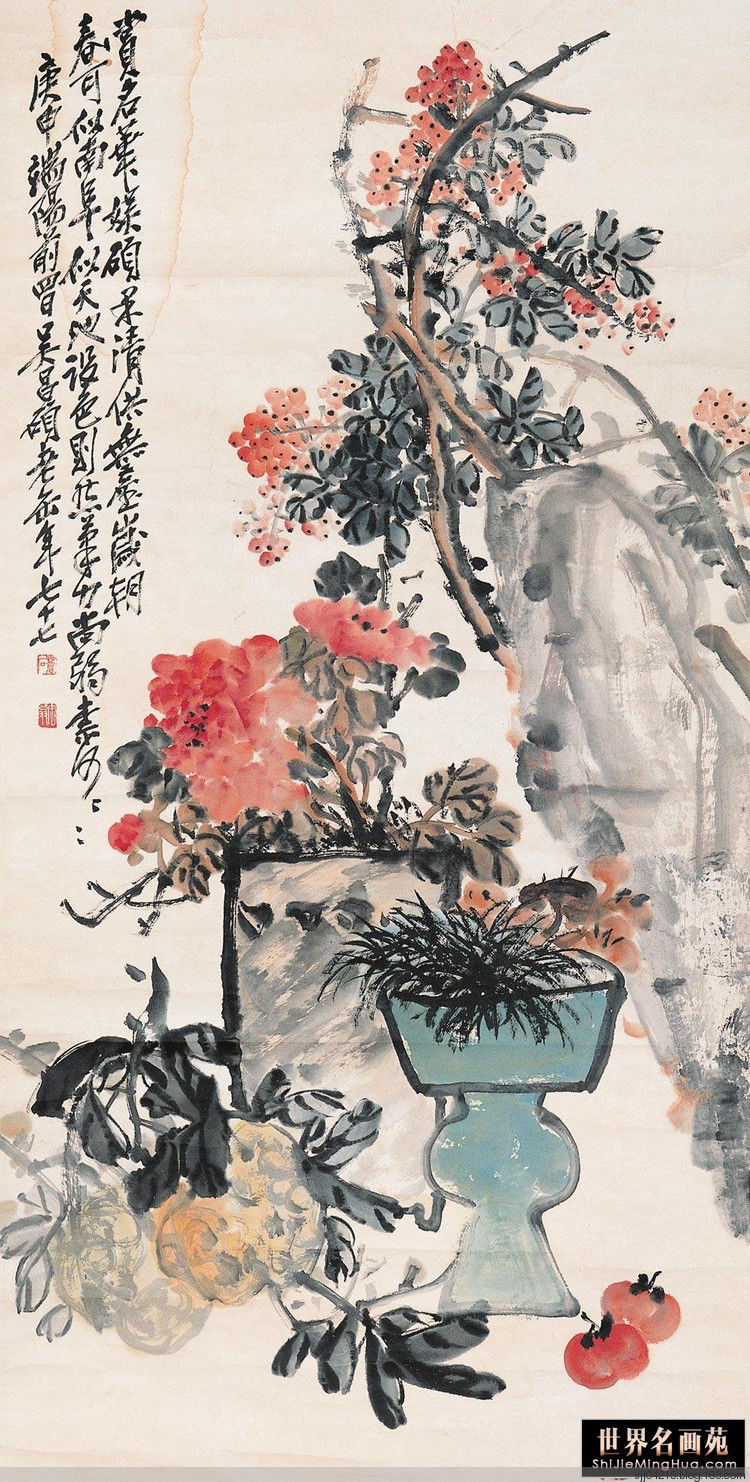 吴昌硕作品精选集（3） - 云破月来花弄影 - 云破月来花弄影