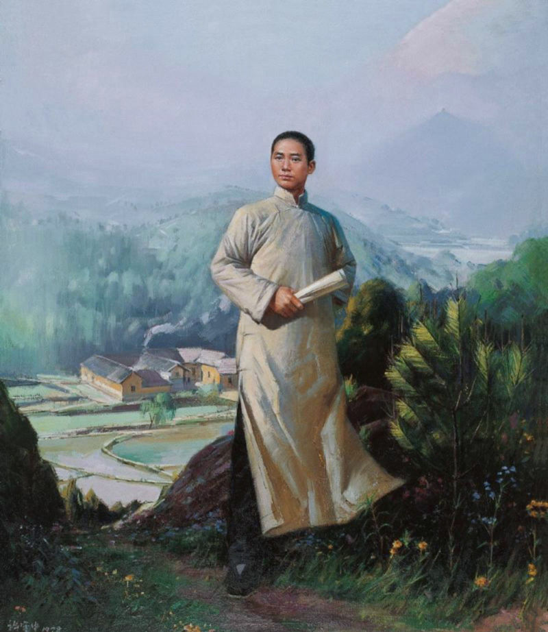 毛泽东的足迹 当代名家油画精品集（青年时期） - 潮河边人 - 潮河边人博客