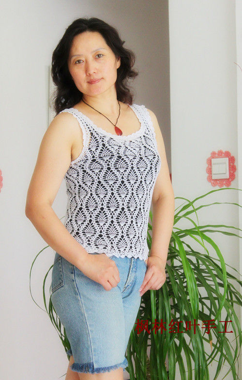 漂亮的菠萝小白背心 - 枫林红叶 - 枫林红叶的博客