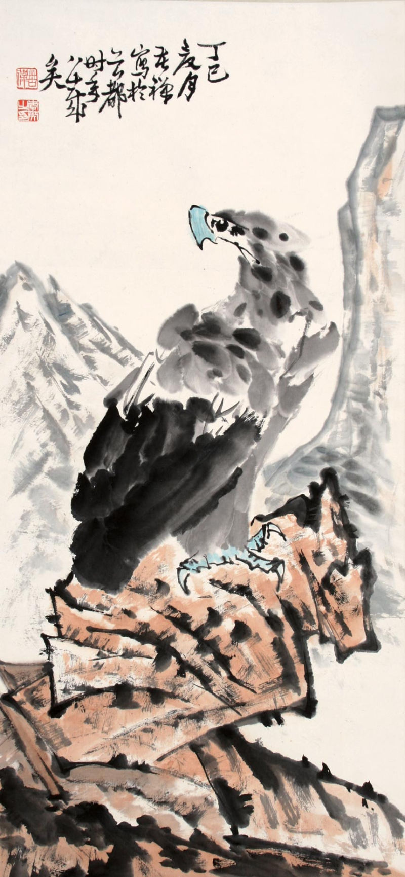 李苦禅画 鹰 - 潮河边人 - 潮河边人博客