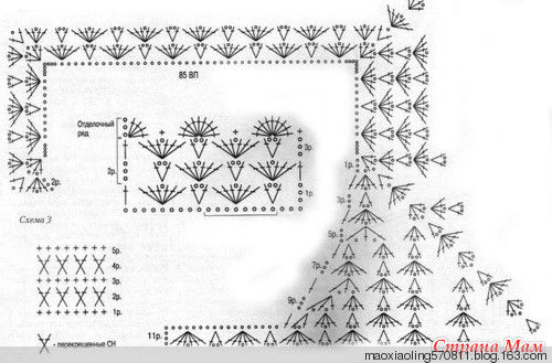 俄网的钩针基础教程（十）：如何进行插肩钩织 - maomao - 我随心动