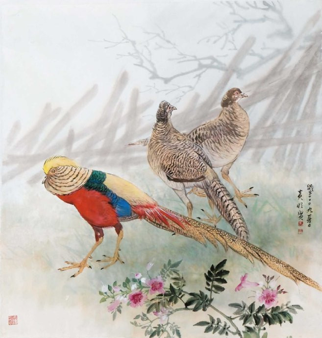 花鸟世界梦亦香│台湾国画大师黄明贤作品。 - │Icê Blüe│ - ∑xtent°∧rt，2011