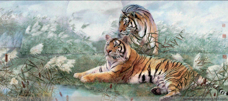 纪淑文、邱皓 、邱月母女工笔作品(1) - 山野村夫 - 山野村夫