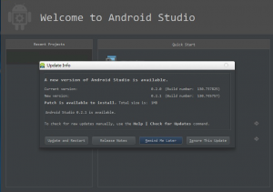 android studio 自动更新