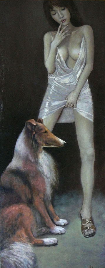 陈漫天的美女油画作品。 - │Icê Blüe│ - ∑xtent°∧rt，