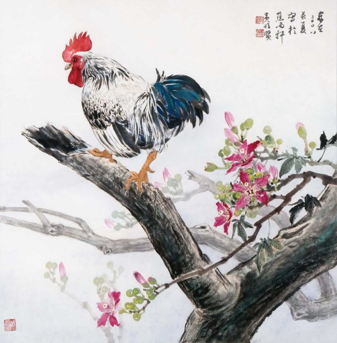 花鸟世界梦亦香│台湾国画大师黄明贤作品。 - │Icê Blüe│ - ∑xtent°∧rt，2011