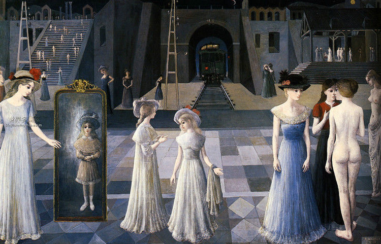 比利时艺术家 保罗·德尔沃  Paul Delvaux - 石墨閣 - 石墨閣