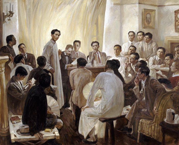 毛泽东的足迹 当代名家油画精品集（青年时期） - 潮河边人 - 潮河边人博客