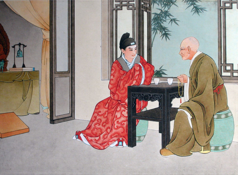 经典工笔画《西厢记》 - 香儿 - .