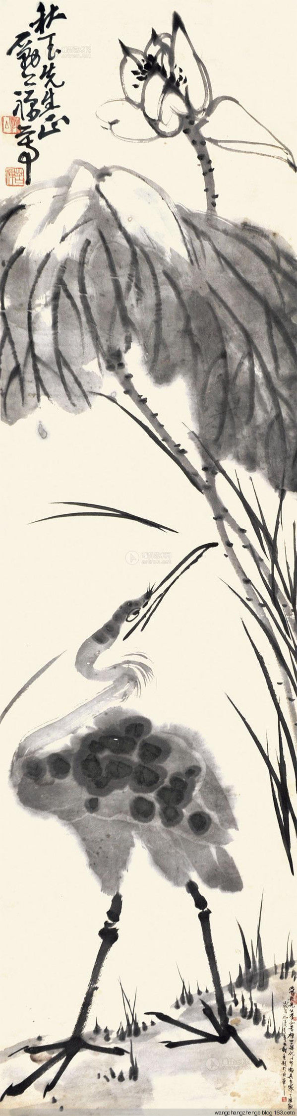 李苦禅 荷花作品欣赏 - wangchangzhengb - wangchangzhengb的博客