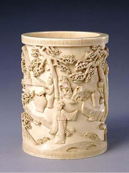 文房清玩(笔洗 笔筒 笔架 笔插 笔掭 砚滴 砚屏 水盂 墨床 臂搁 镇纸 印章 印盒 山子 - 苍茫大漠 - 苍茫大漠 的博客