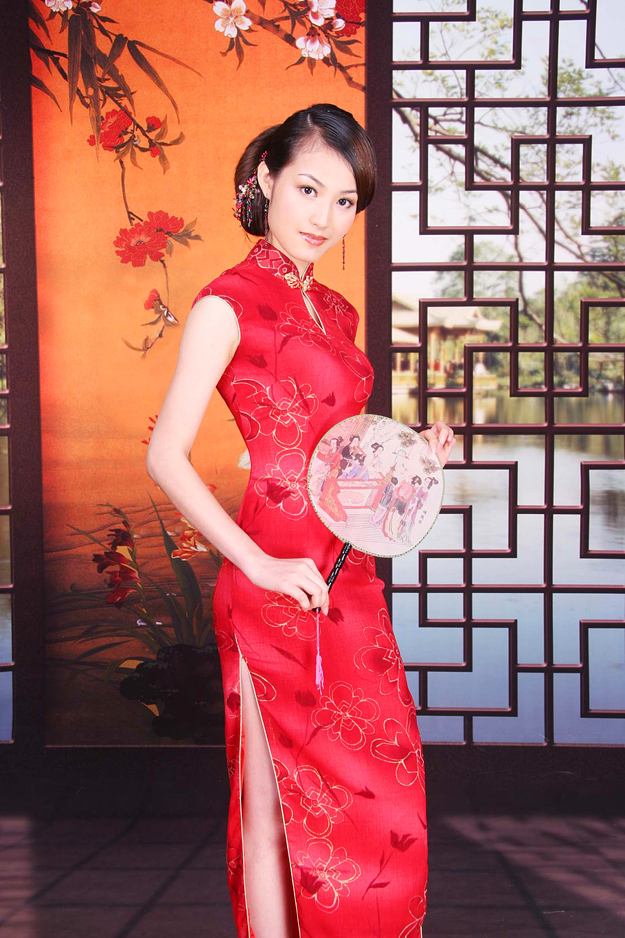 【旗袍美女 】美丽新娘 - 秋叶 - 