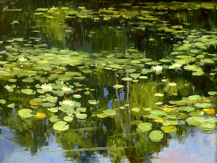 加拿大 Lili Anne Laurin 的风景画欣赏（横） - 韵湖佳境 - “韵湖佳境”欢迎您
