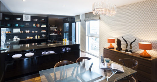 复式三居室公寓设计复古与清新的完美碰撞