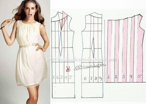 платье выкройка26 (604x431, 158Kb)