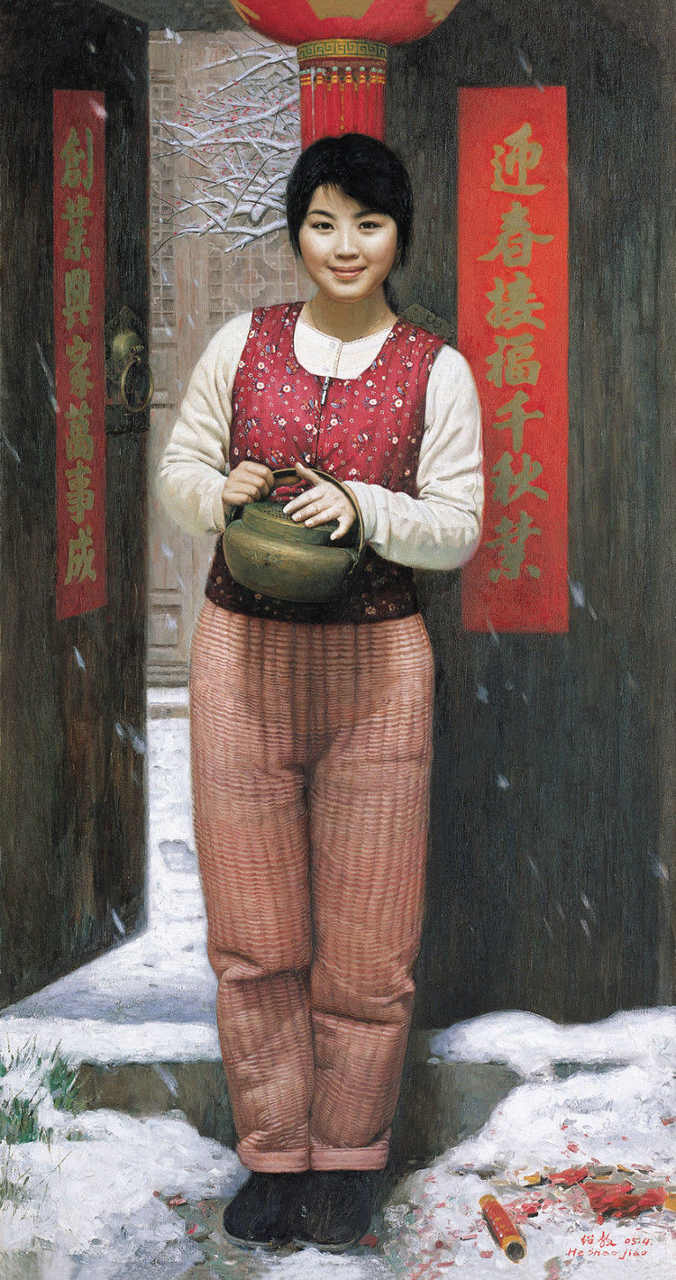 人体油画：何绍教作品 - 玉郎 - 心有快乐事 分享有缘人