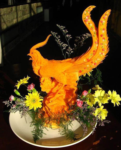 精美食品雕刻艺术奇芭 - 