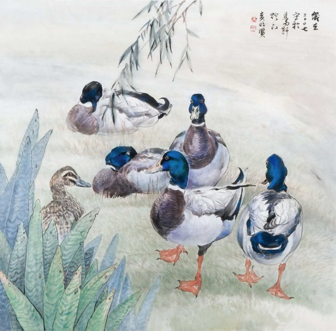 花鸟世界梦亦香│台湾国画大师黄明贤作品。 - │Icê Blüe│ - ∑xtent°∧rt，2011