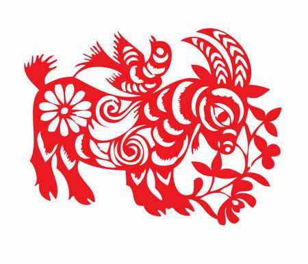 【潇洒艺术-276】请您欣赏：羊年剪纸 - 潇洒如风 - 潇洒天地 如意家园