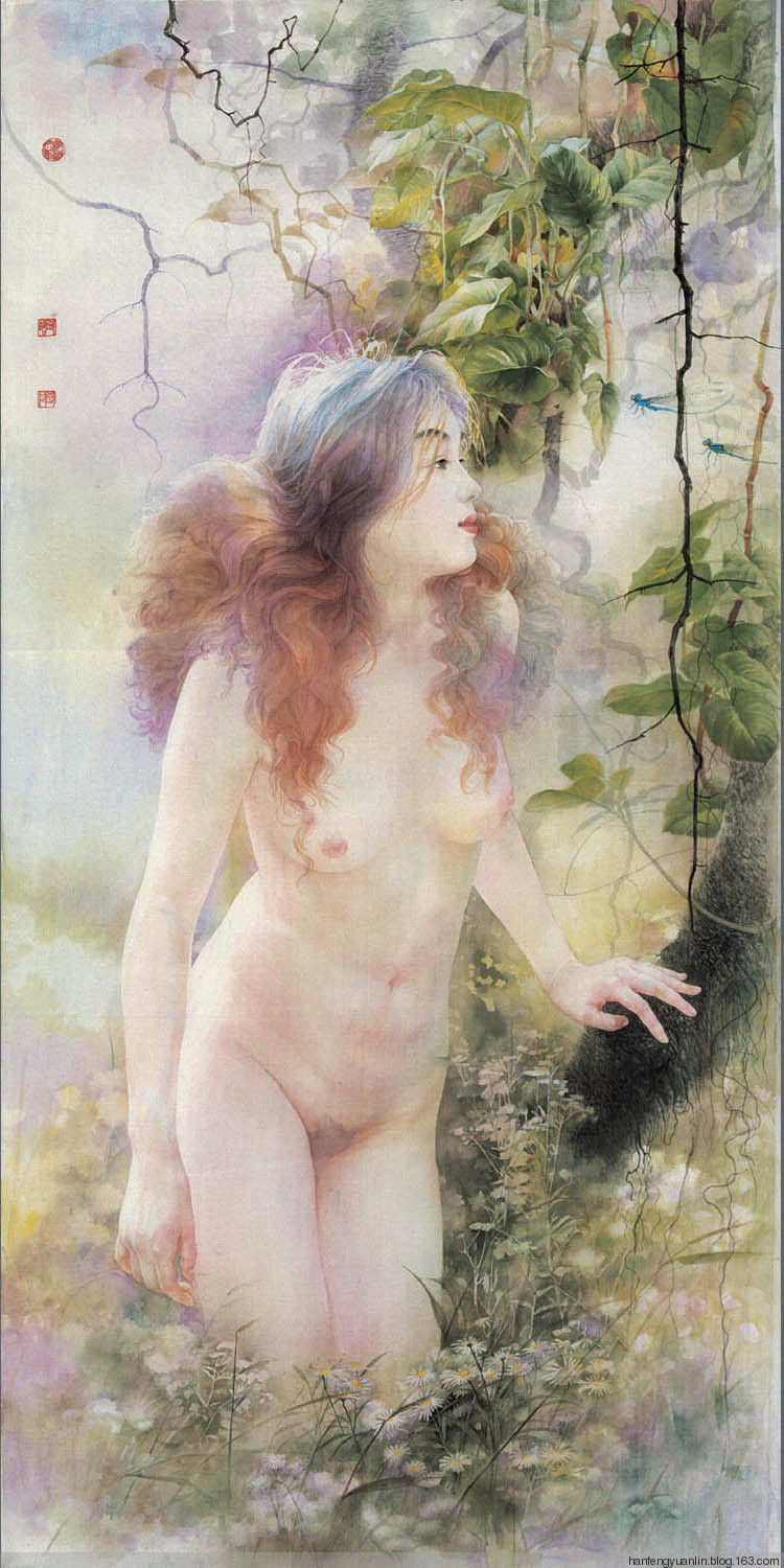 纪淑文、邱皓 、邱月母女工笔作品(1) - 山野村夫 - 山野村夫