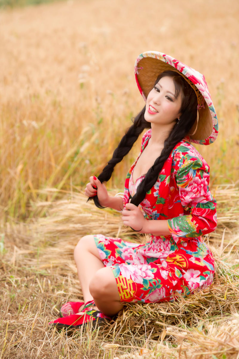麦子熟了【美女素材】 - 我是一片云 -             我是一片云