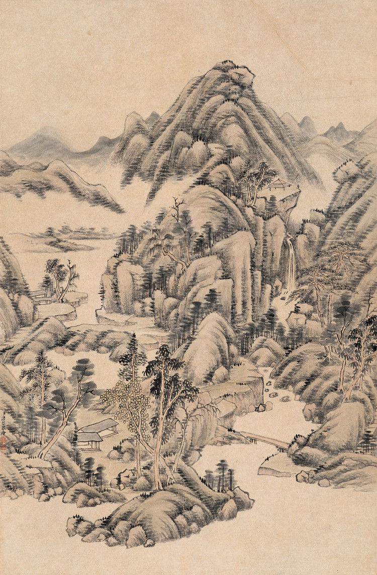 唐岱（清）山水作品欣赏 - wangchangzhengb - wangchangzhengb的博客