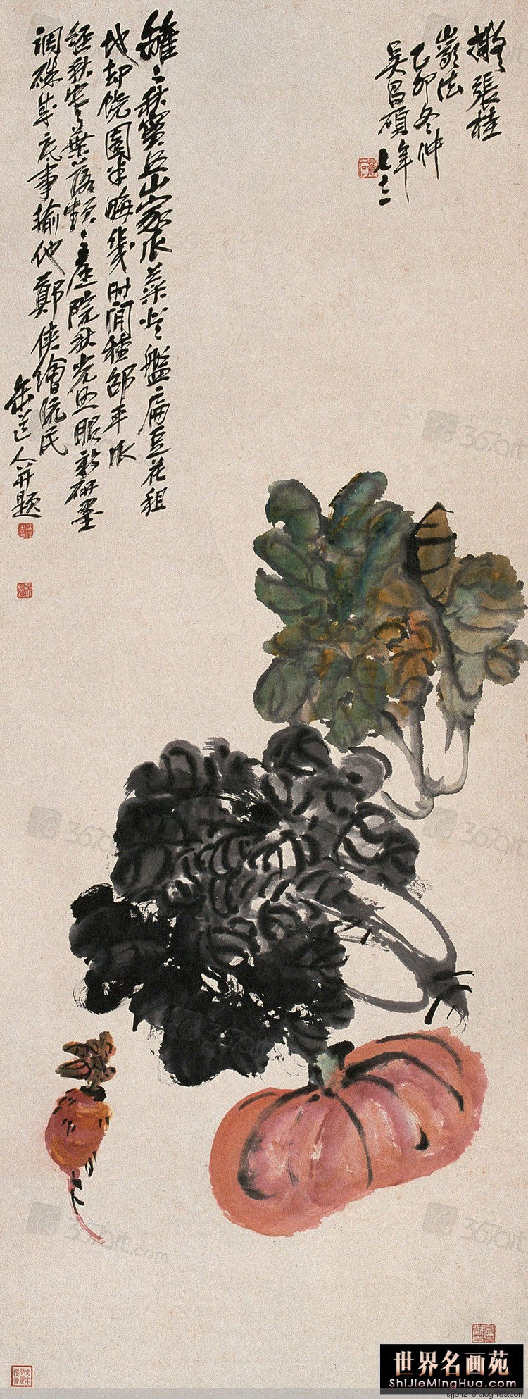 吴昌硕作品精选集（3） - 云破月来花弄影 - 云破月来花弄影