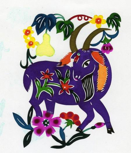 【潇洒艺术-276】请您欣赏：羊年剪纸 - 潇洒如风 - 潇洒天地 如意家园