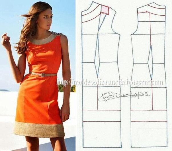 платье выкройка000 (604x530, 208Kb)