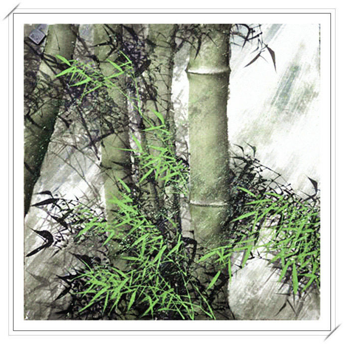 清高亮节 -- 刘家生新竹山水画 - 淡泊 - 淡泊