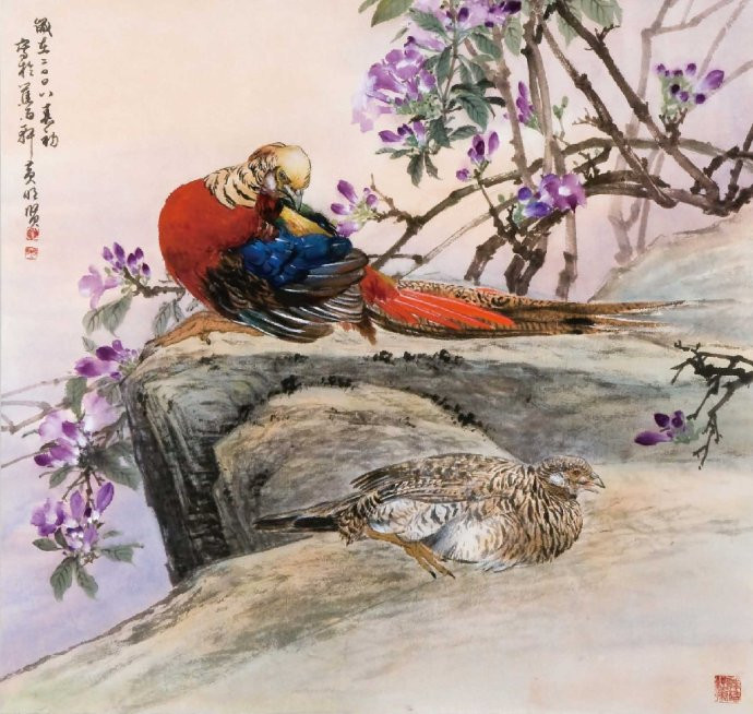 花鸟世界梦亦香│台湾国画大师黄明贤作品。 - │Icê Blüe│ - ∑xtent°∧rt，2011