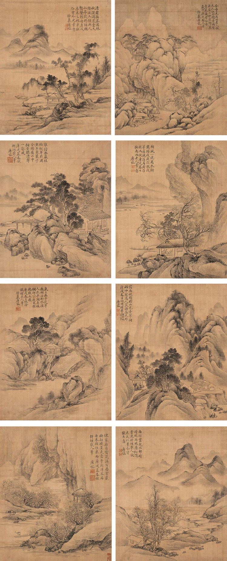 唐岱（清）山水作品欣赏 - wangchangzhengb - wangchangzhengb的博客
