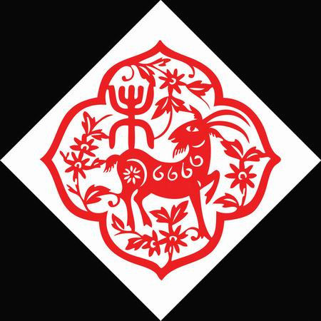 【潇洒艺术-276】请您欣赏：羊年剪纸 - 潇洒如风 - 潇洒天地 如意家园