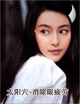 　　太阳穴--消除眼睛疲劳、浮肿