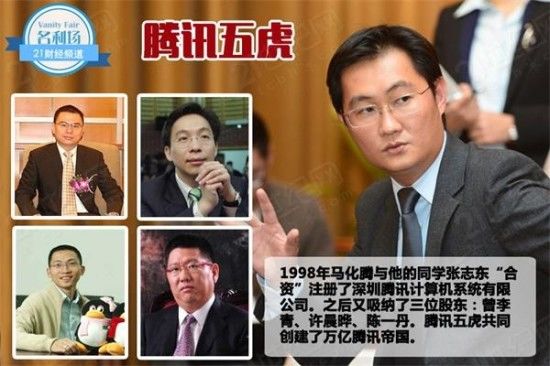 万亿腾讯帝国：揭秘马化腾背后的贵人