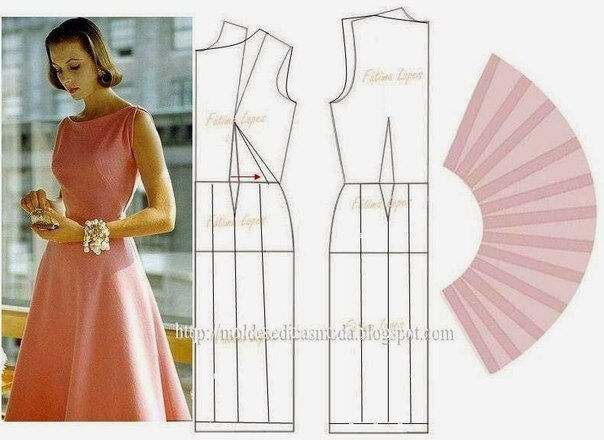 платье выкройка42 (604x440, 157Kb)