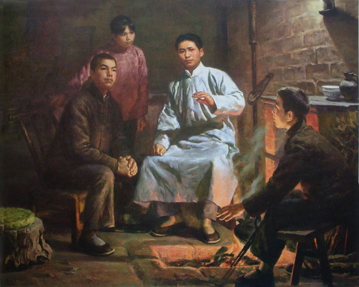 毛泽东的足迹 当代名家油画精品集（青年时期） - 潮河边人 - 潮河边人博客