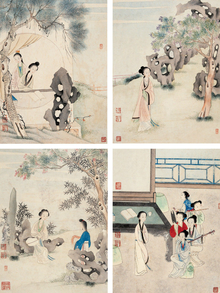 金廷标（清）人物山水作品欣赏 - wangchangzhengb - wangchangzhengb的博客